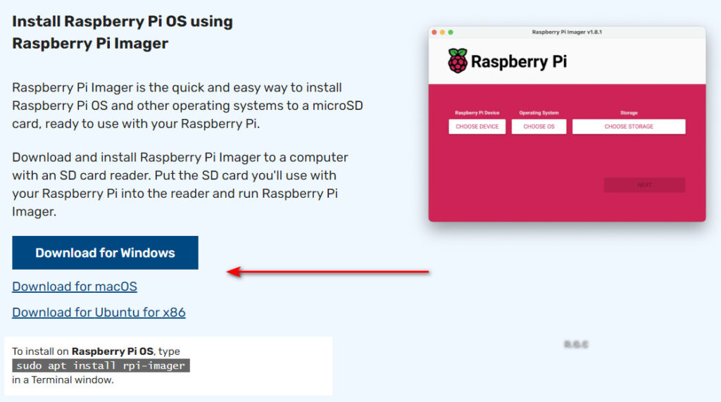 RPI OS Imager